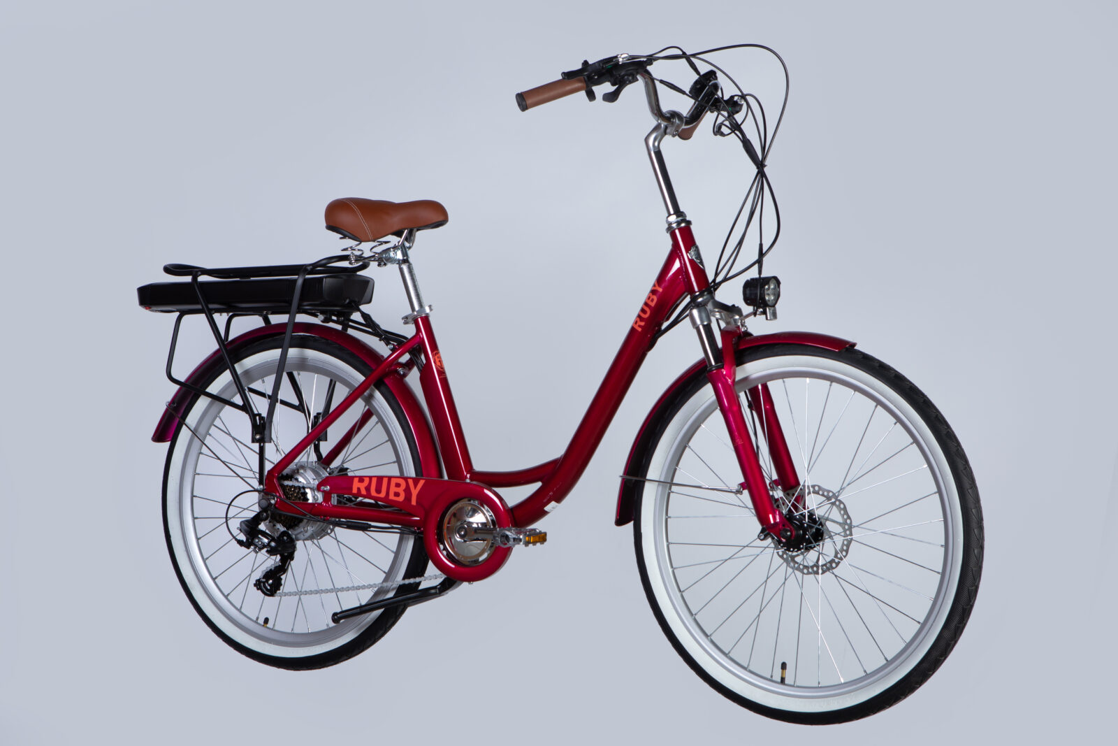 26" AL Dorozhnik eRUBY DD FR рама-17" 36B 17.5А*г 500Вт бордовий YS 7496 2025 Електро велосипед Дорожник