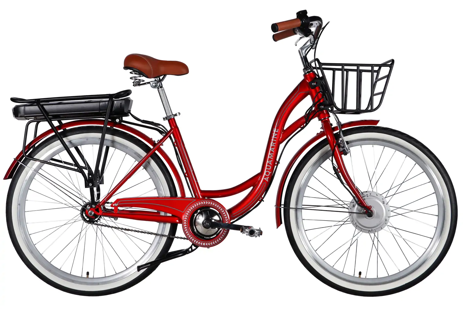 26" ST Dorozhnik eAQUAMARINE BH рама-17" 36B 13А*г 500Вт бордовий YS 2476 з кошиком 2026 Електровелосипед Електровелосипед Дорожник 26" ST Dorozhnik eAQUAMARINE BH рама-17" 36B 13А*г 500Вт бордовий YS 2476 з кошиком 2026 купити електро велик