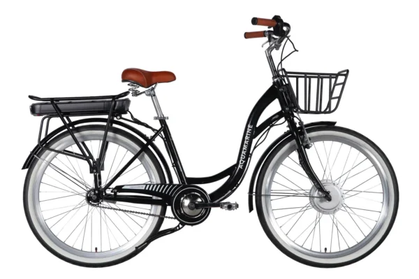 Електровелосипед Дорожник  26" ST Dorozhnik eAQUAMARINE BH рама-17" 36B 13А*г 500Вт чорний з кошиком 2026 купити електро велик