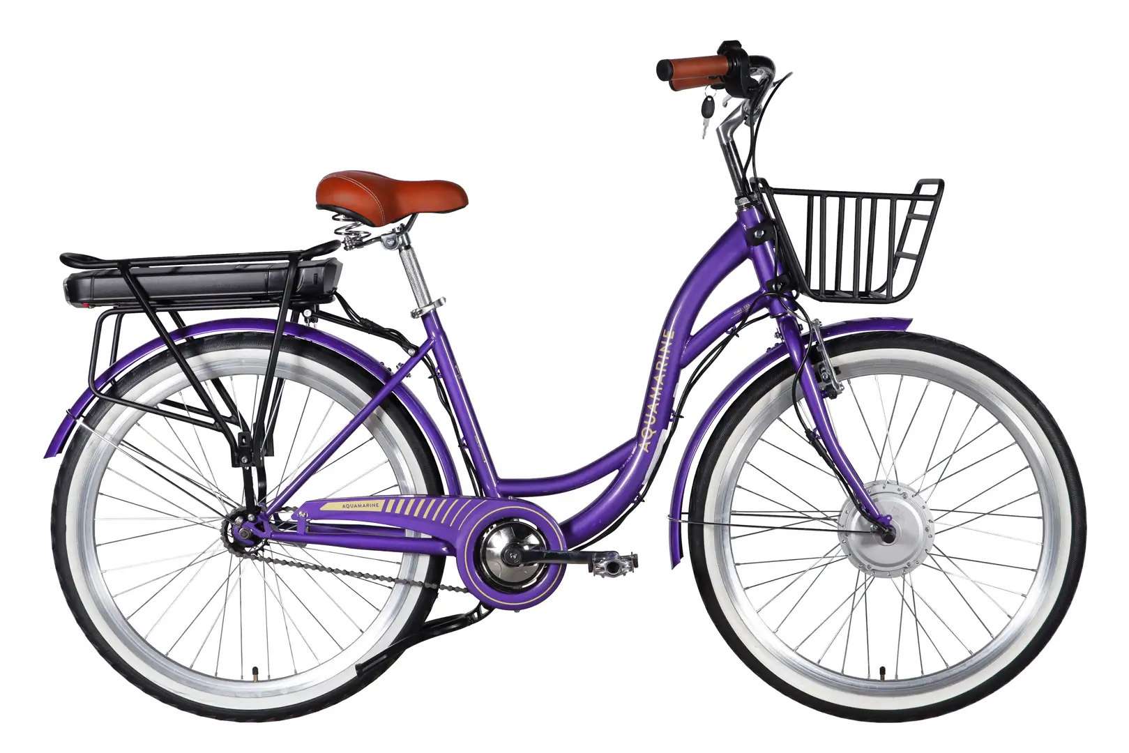 26" ST Dorozhnik eAQUAMARINE BH рама-17" 36B 13А*г 500Вт фіолетовий з кошиком 2026 Електровелосипед Електровелосипед Дорожник 26" ST Dorozhnik eAQUAMARINE BH рама-17" 36B 13А*г 500Вт фіолетовий з кошиком 2026 купити електро велик