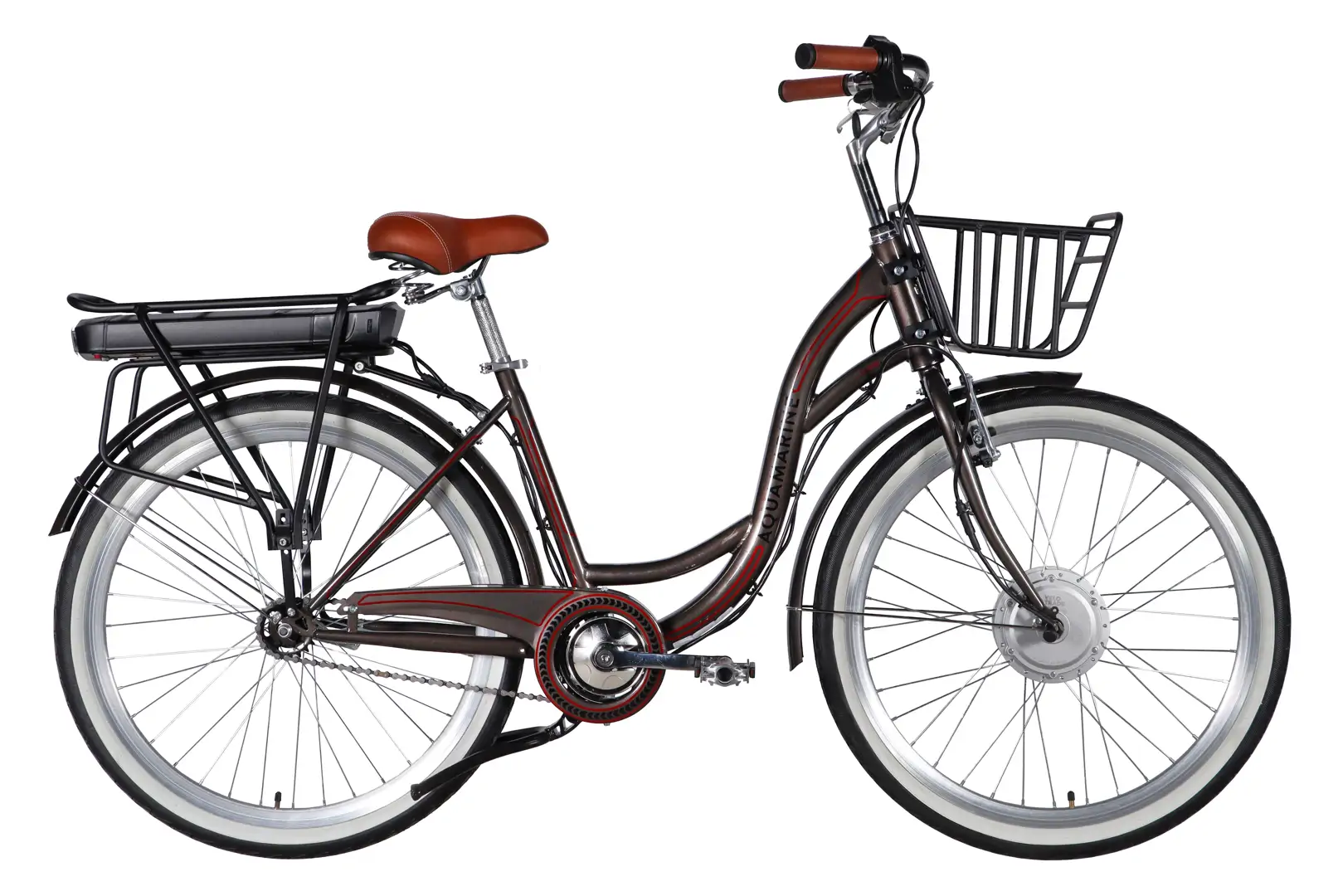 26" ST Dorozhnik eAQUAMARINE BH рама-17" 36B 13А*г 500Вт сірий YS 7810 з кошиком 2026 Електровелосипед Електровелосипед Дорожник 26" ST Dorozhnik eAQUAMARINE BH рама-17" 36B 13А*г 500Вт сірий YS 7810 з кошиком 2026 купити електро велик