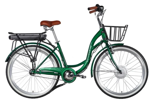 Електровелосипед Дорожник  26" ST Dorozhnik eAQUAMARINE BH рама-17" 36B 13А*г 500Вт зелений YS 902 з кошиком 2026 купити електро велик