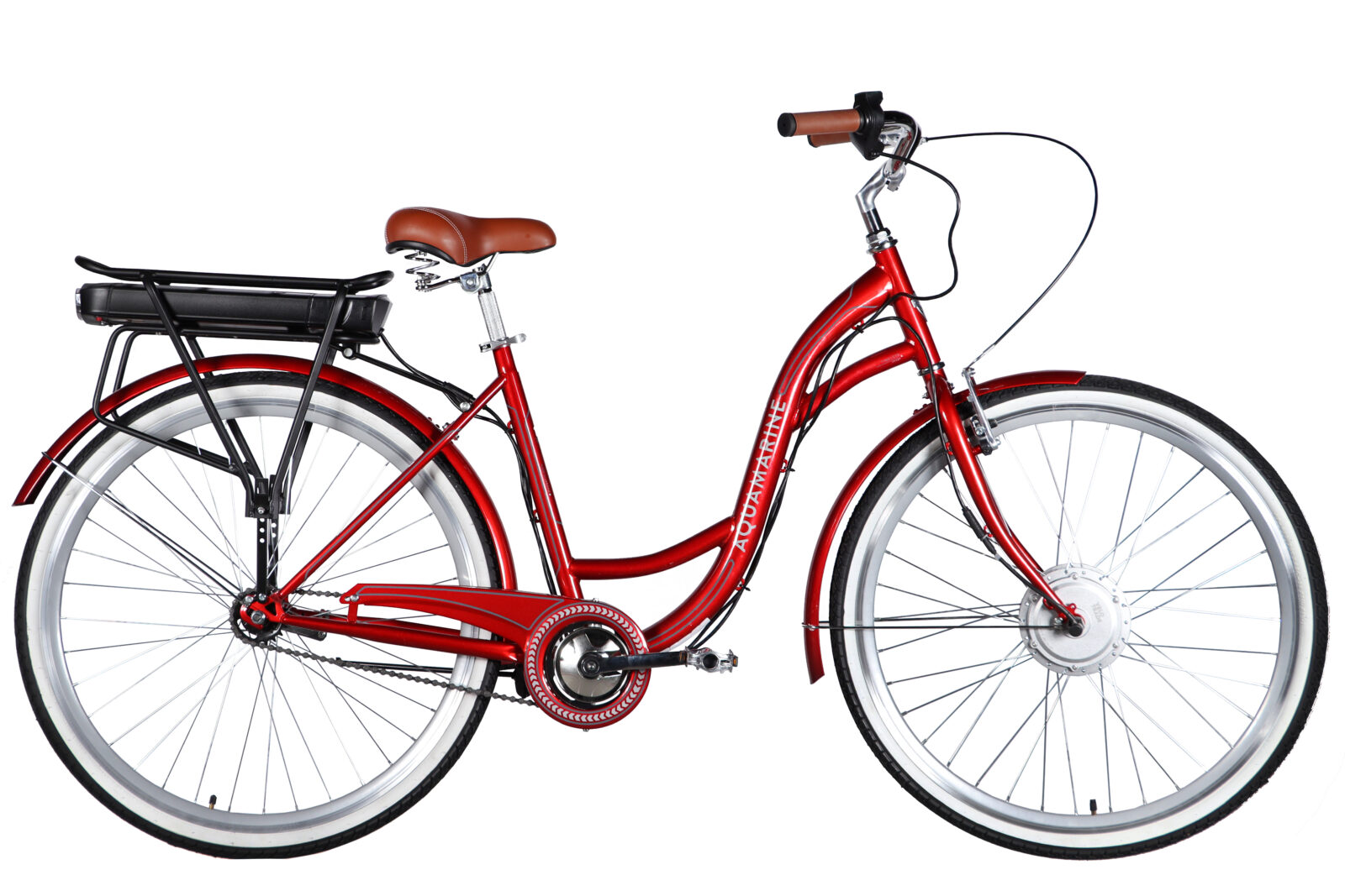 Електровелосипед Дорожник  28" ST Dorozhnik eAQUAMARINE BH рама-19" 36B 12.5А*г 500Вт бордовий YS 2476 2026 купити електро велик