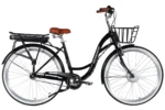 Електровелосипед Дорожник 28" ST Dorozhnik eAQUAMARINE BH рама-19" 36B 13А*г 500Вт чорний з кошиком 2026 купити електро велик
