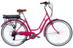 Електровелосипед Дорожник 28" ST Dorozhnik eRETRO Vbr FR рама-19" 36B 12.5А*г 500Вт рожевий YS 7452 2025 купити електро велик