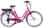Велосипед Дорожник міський  з електроприводом 28" ST Dorozhnik RETRO DD FR рама-19" 36B 12.5А*г 250Вт рожевий YS 7452 2025 для міста купити