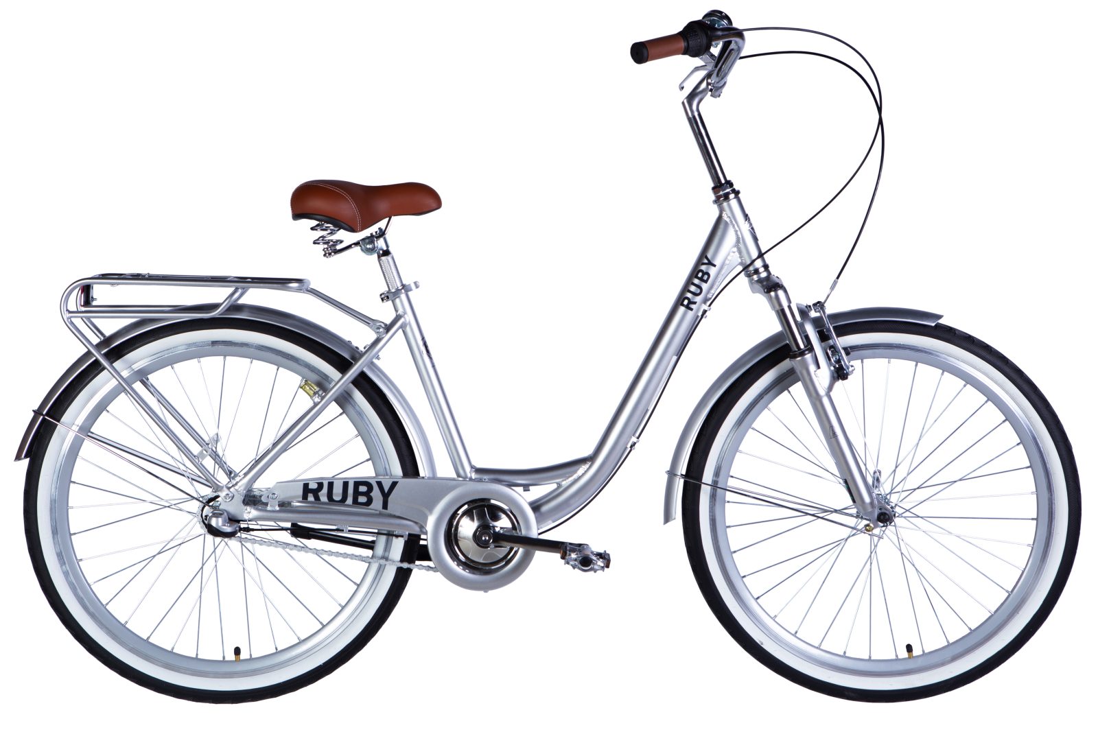 Велосипед Дорожник міський  AL 26" Dorozhnik RUBY PH рама-17" світло-сріблястий 2025 для міста купити