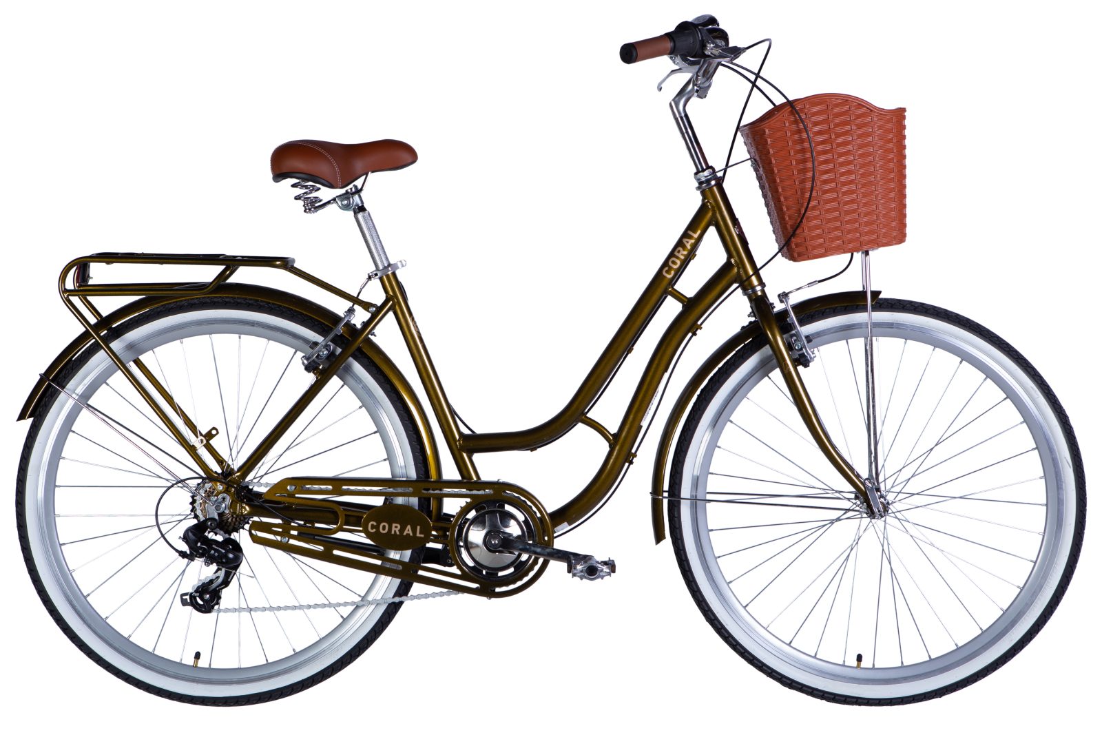 Велосипед Дорожник міський  AL 28" Dorozhnik CORAL  Vbr FR рама-19" болотно-зелений 2025 для міста купити