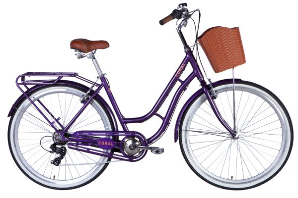 Велосипед Дорожник міський  AL 28" Dorozhnik CORAL  Vbr FR рама-19" фіолетово-синій 2025 для міста купити