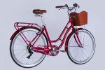 Велосипед AL 28" Dorozhnik CORAL  Vbr FR рама-19" рубіновий 2025 Дорожник