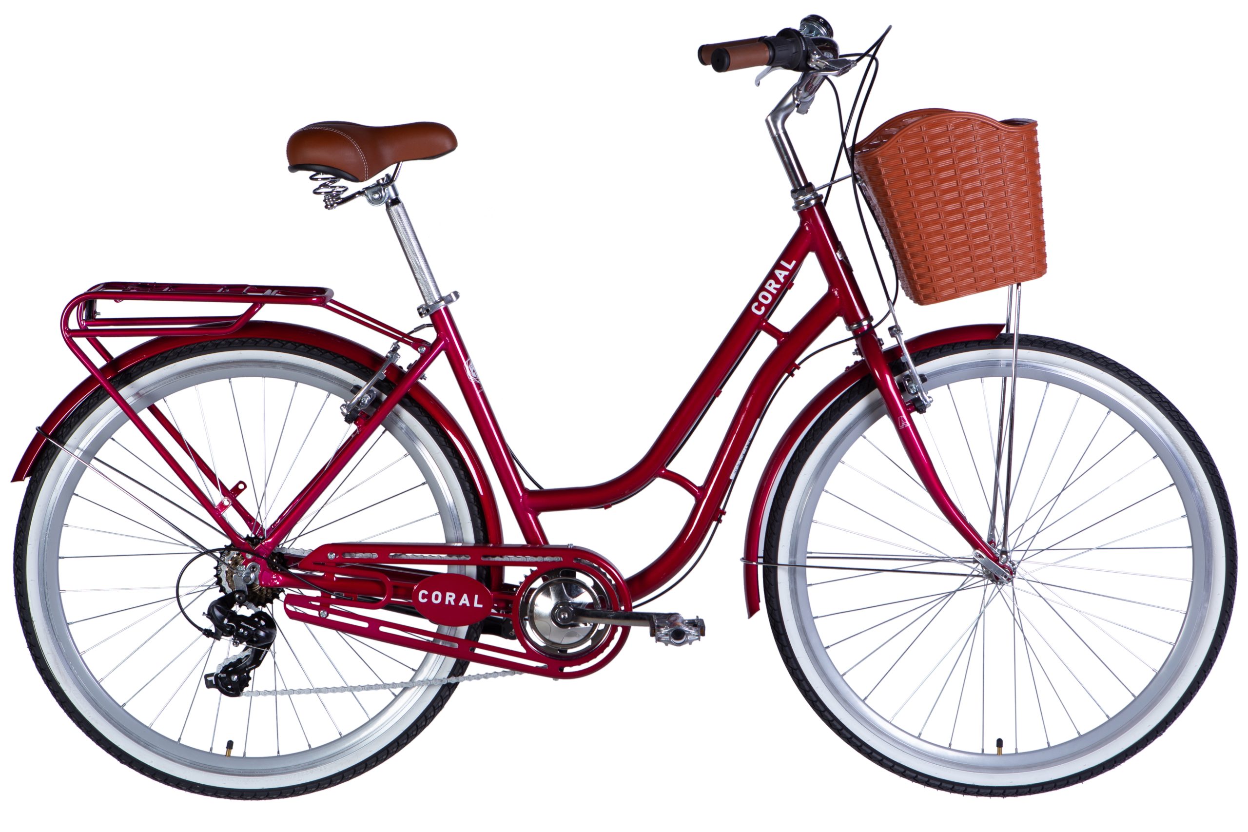 Велосипед AL 28" Dorozhnik CORAL Vbr FR рама-19" рубіновий 2025 Велосипед Дорожник міський AL 28" Dorozhnik CORAL Vbr FR рама-19" рубіновий 2025 для міста купити