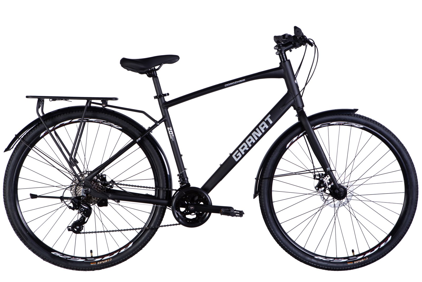 Велосипед Дорожник міський  AL 28" Dorozhnik GRANAT M DD CS рама-20" чорний 2025 для міста купити