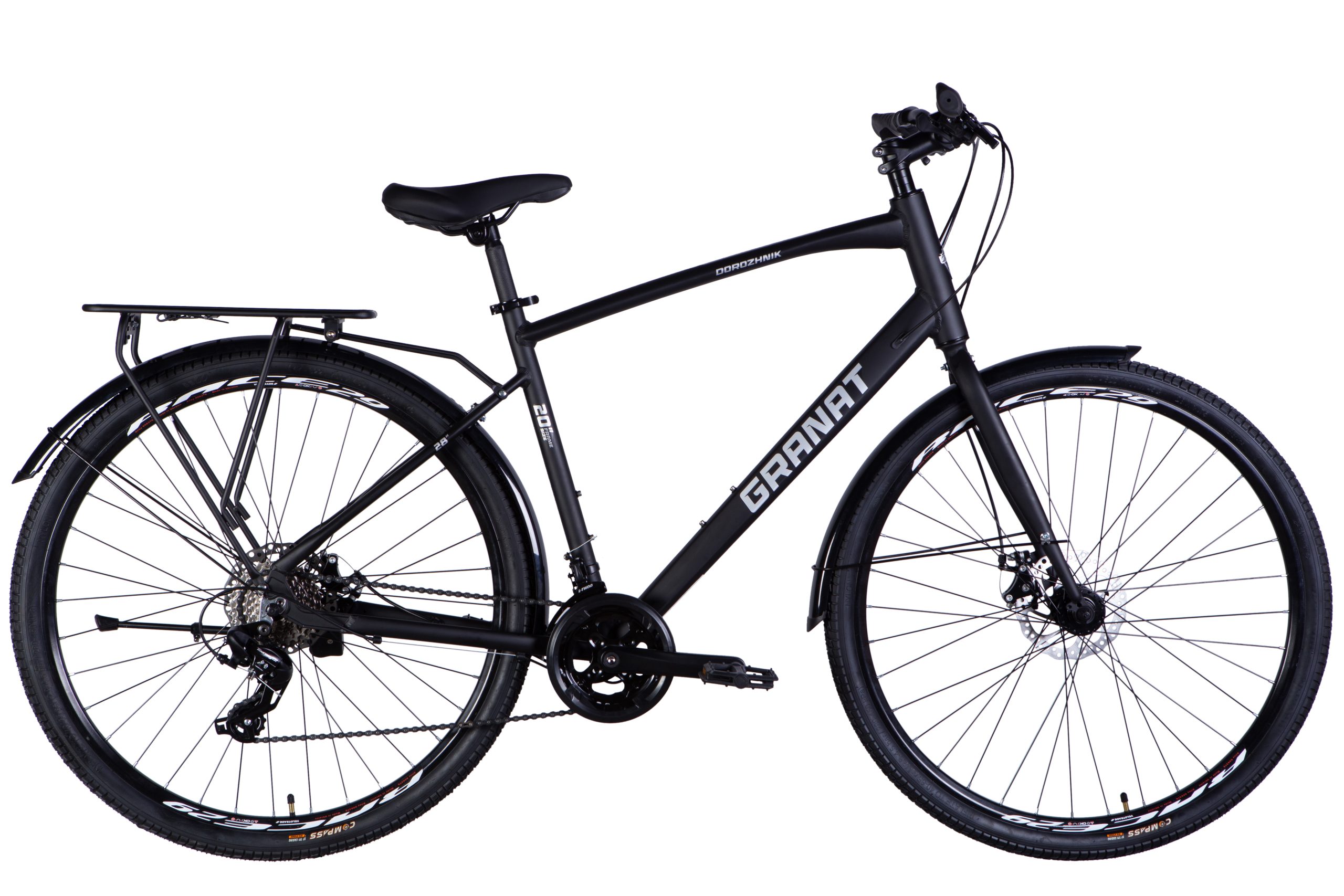 Велосипед AL 28" Dorozhnik GRANAT M DD CS рама-20" чорний 2025 Велосипед Дорожник міський AL 28" Dorozhnik GRANAT M DD CS рама-20" чорний 2025 для міста купити