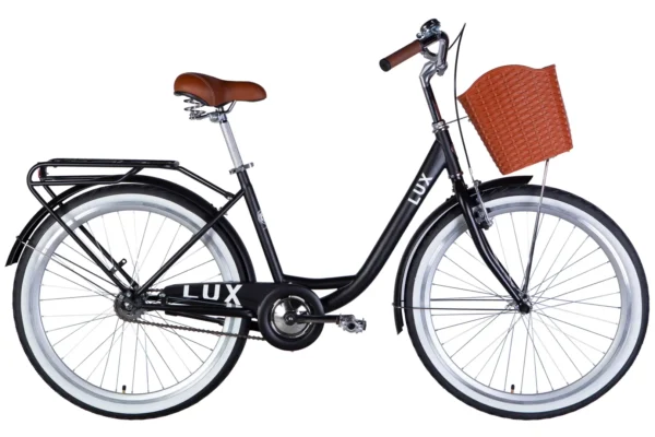 Dorozhnik LUX 26" Жіночий велосипед Дорожник Люкс низька рама міський для літніх людей з кошиком рама-17"OPS-D-26-367 купити