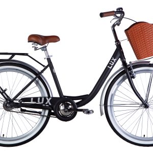 Велосипед Дорожник міський  ST 26" Dorozhnik LUX Velosteel рама-17" чорний зі сріблястим 2025 для міста купити