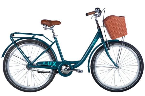 Dorozhnik LUX 26" Жіночий велосипед Дорожник Люкс низька рама міський для літніх людей з кошиком рама-17"OPS-D-26-362 купити