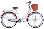 Dorozhnik LUX 26" Жіночий велосипед Дорожник Люкс низька рама міський для літніх людей з кошиком рама-17"OPS-D-26-250 купити