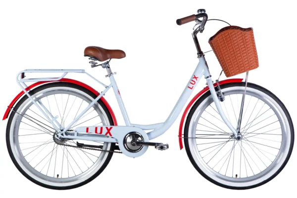 Dorozhnik LUX 26" Жіночий велосипед Дорожник Люкс низька рама міський для літніх людей з кошиком рама-17"OPS-D-26-250 купити