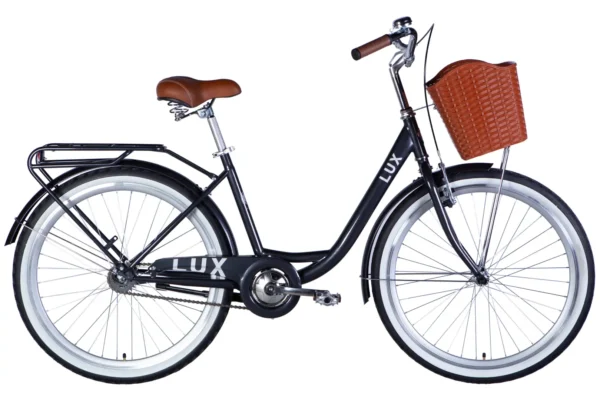 Dorozhnik LUX 26" Жіночий велосипед Дорожник Люкс низька рама міський для літніх людей з кошиком рама-17"OPS-D-26-364 купити