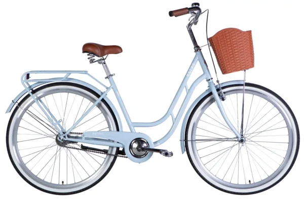 Dorozhnik RETRO 28" Жіночий велосипед Дорожник Ретро низька рама міський для літніх людей з кошиком рама-19"OPS-D-28-434 купити