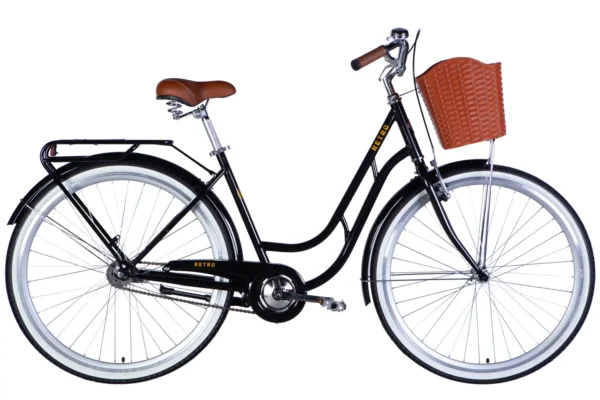 Dorozhnik RETRO 28" Жіночий велосипед Дорожник Ретро низька рама міський для літніх людей з кошиком рама-19"OPS-D-28-549 купити