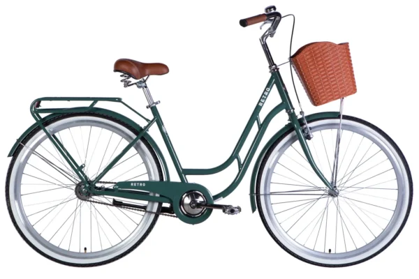 Велосипед Дорожник міський  ST 28" Dorozhnik RETRO Velosteel рама-19" зелено-сірий 2026 для міста купити